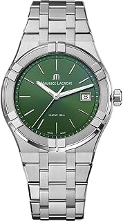 MAURICE LACROIX Men's Green Aikon Quartz Watch AI1108-SS002-630-1, bileklik
