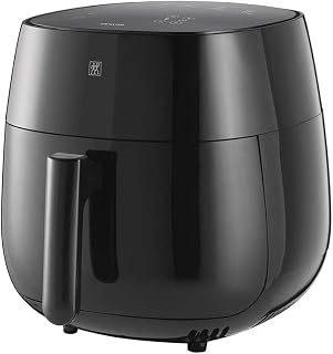 Zwilling Air Fryer/Sıcak Hava Fritözü, 4 L, 6 Program, 1.400 Watt, Yağsız Kızartma ve Pişirme, Tarif Kitabı Dahil, Siyah