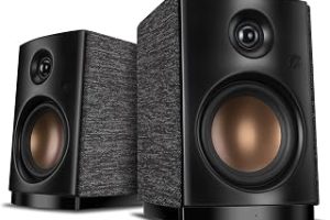 HiVi-Swans OS-10 HiFi Stereo 4″ Hoparlör Seti, Bluetooth 5.0 Aktif Bilgisayar Hoparlörleri – 4″ Dinamik Woofer, PC/Telefon/TV için Dokunmatik Kontrol 62W Güçlü Masaüstü Hoparlör – Siyah – (Çift) — %40 İndirim | Amazon TR Fırsatı