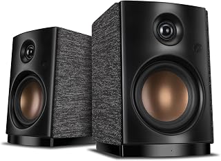 HiVi-Swans OS-10 HiFi Stereo 4″ Hoparlör Seti, Bluetooth 5.0 Aktif Bilgisayar Hoparlörleri – 4″ Dinamik Woofer, PC/Telefon/TV için Dokunmatik Kontrol 62W Güçlü Masaüstü Hoparlör – Siyah – (Çift) — %40 İndirim | Amazon TR Fırsatı