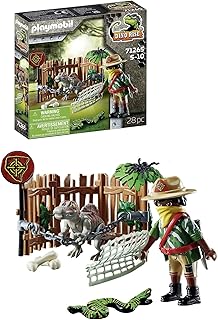 PLAYMOBIL Dino Rise 71265 kafeste bebek Spinosaurus dinozor, 5 yaşından büyük çocuklar için oyuncak