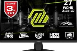 MSI 27″ MAG 274QF, Gaming Monitör, WQHD, 16:9, Flat, Rapid IPS, 180Hz, 0.5ms (Min.), Adaptive-Sync — %30 İndirim | Amazon TR Fırsatı