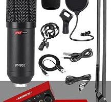 LASTVOİCE Midex Glx Paket-3 BM800 Mikrofon + Stüdyo Ses Kartı + Stand + Filtre — %39 İndirim | Amazon TR Fırsatı