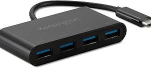 Kensington CH1200 USB-C 10Gbps 4-Port Hub, 4 USB 3.0 ile USB Tipi C – USB Adaptörü, Thunderbolt 4, Thunderbolt 3, USB4 ve USB-C Cihazları (K33616WW) ile Uyumlu — %28 İndirim | Amazon TR Fırsatı