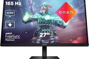 HP OMEN 27k 780G8E9 27 inç 144Hz 1ms (HDMI + Display) Hoparlör Pivot Asansör FreeSync Premium 4K UHD IPS Gaming Monitör — %26 İndirim | Amazon TR Fırsatı