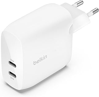 Belkin Boost Charge Çift USB-C Fişi, PPS’li, iPhone 16 ve Diğerleri, iPad, Samsung Galaxy, Google Pixel, MacBook için 60W Şarj Cihazı, USB-C’den Lightning Kablosu ve USB-C Uyumlu, Beyaz — %29 İndirim | Amazon TR Fırsatı