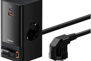 OS-Baseus PowerCombo Dijital Priz 2AC+1U+1C+Geri Çekilebilir-C 65W 1.5m Güç Kablosu ile AB Siyah — %21 İndirim | Amazon TR Fırsatı