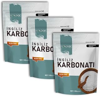 Hanzade Bitkisel İngiliz Karbonatı 1 KG x 3 Adet Sodyum Bikarbonat Besin Türü Katkısız