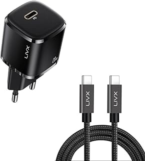 LivX Rapid 20W USB-C Mini PD Hızlı Şarj Cihazı Güç Adaptörü ve 1 metre Hızlı Şarj Ve Data Kablosu L23 - TCT-01