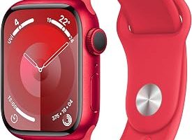 Apple Watch Series 9 GPS 41 mm (PRODUCT) RED Alüminyum Kasa Akıllı Saat ve (PRODUCT) RED Spor Kordon – S/M. Fitness Takibi, Kanda Oksijen ve EKG Uygulamaları, Hep Açık Retina Ekran — %36 İndirim | Amazon TR Fırsatı