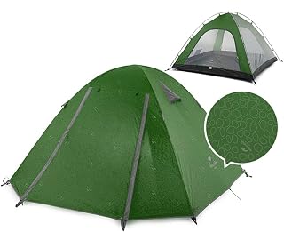 Naturehike Yeni malzeme 210T65D kabartmalı tasarımlı P-Serisi alüminyum direk çadırı 4 Man Deniz Mavisi