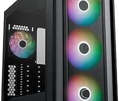 COOLER MASTER Bilgisayar Kasası MASTERBOX 600 TG Mesh 3X140MM ARGB MidT ATX Siyah, MB600-KGNN-S00 — %45 İndirim | Amazon TR Fırsatı
