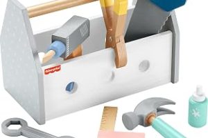 Fisher-Price, 3 yaş ve üzeri çocuklar için 9 ahşap parçadan oluşan Ahşap Tamir Kutusu ve oyuncak matkap, HYG50 — %21 İndirim | Amazon TR Fırsatı