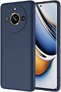 Zore Realme ile uyumlu 11 Pro Plus Kılıf Zore Mara Lansman Kapak Lacivert