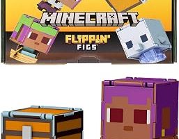 Mattel Minecraft Dönüşen Figürler 2’li Paket, dinamik oyun için 2’si 1 arada, 9 cm, büyük kafalı 2 aksiyon figürü, Efe/Sailboat ve Dolphin/Treasure Chest, JCY31 — %21 İndirim | Amazon TR Fırsatı