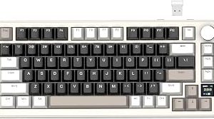 ATTACK SHARK X85PRO TFT Ekranlı ve Düğmeli Kablosuz Mekanik Klavye, %75 QMK Contaya Monte Oyun Klavyesi, 2,4G/BT/USB-C Kablolu, Çalışırken Değiştirilebilir, 4000 mAh,NKRO, RGB,PC/MAC — %25 İndirim | Amazon TR Fırsatı