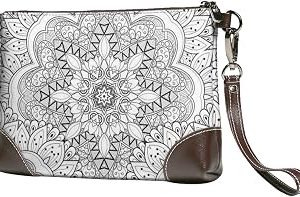Kadın deri debriyaj çantalar bileklik çanta çiçek Mandala şerit debriyaj çanta cep telefonu çanta moda akşam çantası, Moda, One Size — %34 İndirim | Amazon TR Fırsatı