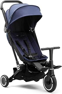 SmarTrike Traveler Hepsi Bir Arada Aktif Kabin Boy Bebek Arabası ve Bisiklet (6 Ay – 4 Yaş) - Midnight Blue