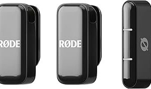 RØDE Wireless Micro – Akıllı Telefon ve Bilgisayar Uyumlu Kompakt Kablosuz Mikrofon seti, Şarj Kutulu, İki verici, Bir alıcı, Lighting, Siyah — %34 İndirim | Amazon TR Fırsatı