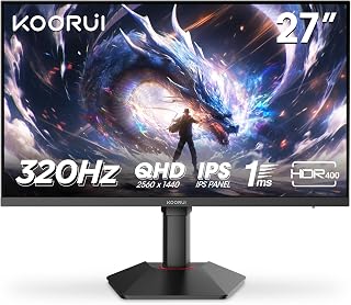 Koorui 27'' G2721E 320Hz 1ms IPS QHD 2K Pivot Gaming Monitör
