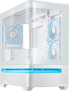 ASUS PRIME AP202 TG ARGB Beyaz mATX Bilgisayar Kasası
