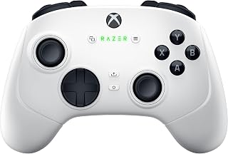 Razer Wolverine V3 Pro - Xbox ve PC için Kablosuz Espor Kumandası (HyperSpeed Kablosuz, Mecha Dokunsal Aksiyon Düğmeleri, Kayma Önleyici Hall Effect analog parmak çubukları) Beyaz