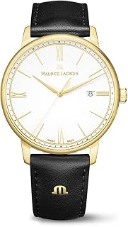 MAURICE LACROIX Eliros Date 40mm Quartz Saat, Tek beden, Gümüş, Erkek