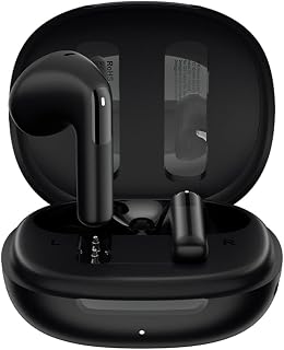 QCY AilyBuds E10 Bluetooth Kulaklık - HiRes - LDAC - Çift Cihaz - Oyun Modu 4 Mics ENC Kulakiçi Kulaklık Siyah