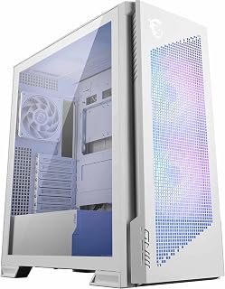 MSI MPG VELOX 300R AIRFLOW PZ WHITE Temperli Cam 2 x 120mm ARGB 1Xx 120 mm Fan E-ATX Gaming Bilgisayar Kasası