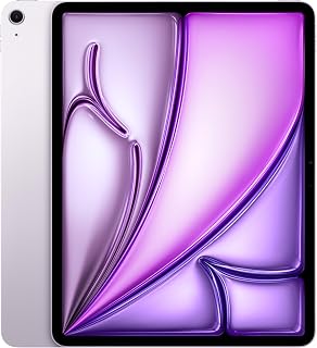 Apple M3 çipli 13 inç iPad Air: Liquid Retina Ekran, 512 GB, 12 MP Ön/Arka Kamera, Wi-Fi 6E, Touch ID, Tüm Gün Süren Pil Ömrü — Mor