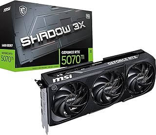 MSI VGA GEFORCE RTX 5070 TI 16G SHADOW 3X OC RTX5070TI 16GB GDRR7 256 B DX12 PCIE 5.0 X16 (3XDP 1XHDMI)