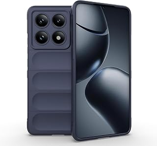 Zore Xiaomi için uyumlu 14T Pro Kılıf Esnek TPU Oyuklu Arka Yüzey Tasarımlı Zore Etnik Silikon Kapak Lacivert