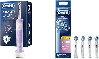 Oral-B Şarjlı/Elektrikli Diş Fırçası Vitality Pro Lila Koruma ve Temizlik + Oral-B Sensitive X-Filament Şarjlı Diş Fırçası Yedek Başlığı 4 Adet — %46 İndirim | Amazon TR Fırsatı