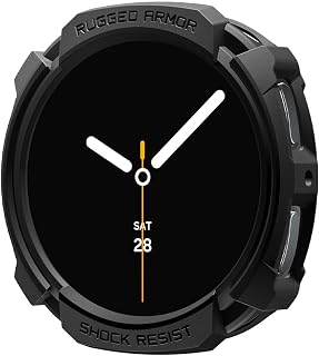 Spigen Galaxy Watch 9/8 (40mm) ile Uyumlu Kılıf Rugged Armor Matte Black - ACS10004