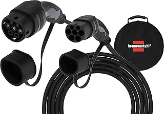 Brennenstuhl E-Mobility Serisi Duvar Tipi ve İstasyon Uyumlu Elektrikli 3 Fazlı IP55 Lisanslı 5 Metre Kablolu 22 KW Araç Şarj Kablosu (Alman Menşeli) — %64 İndirim | Amazon TR Fırsatı