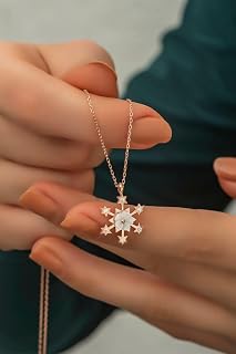 NEREZE 925 Ayar Gümüş Manolya Çiçeği Detay Kartanesi Kolye