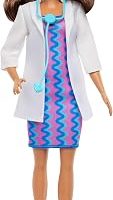 Çıkarılabilir beyaz önlüğü, elbisesi, ayakkabıları ve stetoskop aksesuarıyla Barbie Kariyer Bebekleri doktor bebek, JKF76 — %25 İndirim | Amazon TR Fırsatı