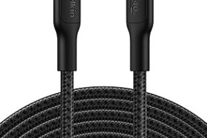 Belkin Eco Örgülü USB-C – USB-C Kablosu, 3 m, 240 W, Yumuşak, Esnek Hızlı Şarj Kablosu, iPhone 16, Galaxy S25, Pixel 9, MacBook, iPad Pro ve Daha Fazlası için Tip-C Şarj Kablosu – Siyah (USB 2.0) — %21 İndirim | Amazon TR Fırsatı