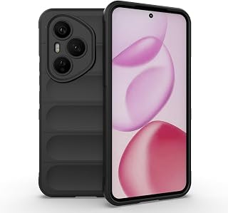 Zore Honor ile uyumlu 400 Pro Kılıf Esnek TPU Oyuklu Arka Yüzey Tasarımlı Zore Etnik Silikon Kapak Siyah
