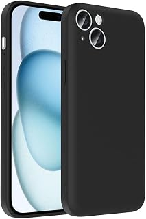 Zore Apple ile uyumlu iPhone 15 Kılıf Kamera Korumalı Kartlık Hazneli Zore Vitra Kapak Siyah
