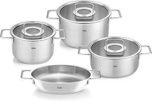 Fissler Pure Collection 7 Parça Cam Kapak Çelik Tencere Seti Renkli 24 cm — %30 İndirim | Amazon TR Fırsatı