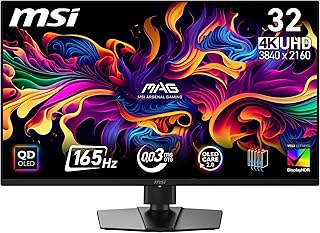 MSI 31.5″ MAG 322UP QD-OLED E16, Gaming Monitör, UHD, 16:9, Flat, QD-OLED, 165Hz, 0.03ms, Freesync Premium Pro, Pivot — %24 İndirim | Amazon TR Fırsatı