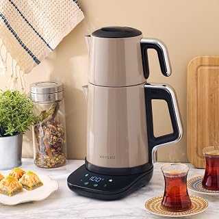 Aryıldız Vision Steel Çay Makinesi Beige