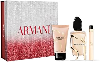 Giorgio Armani Si Kadın Parfüm Seti, EDP 100 ml + 10 ml + Vücut Losyonu 50 ml, Özel Kutulu