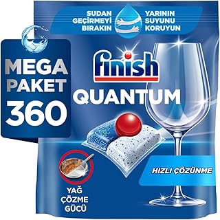 Finish Quantum 360 Kapsül Bulaşık Makinesi Deterjanı Tableti (6 x 60 Kapsül) (6 paketi)