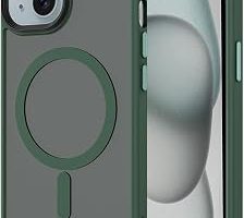Zore Apple ile uyumlu iPhone 15 Plus Kılıf Mat Arka Yüzey Wireless Şarj Özellikli Flet M-safe Kapak Koyu Yeşil — %32 İndirim | Amazon TR Fırsatı