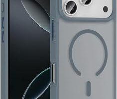 Zore Apple ile uyumlu iPhone 17 Pro Kılıf M-safe Şarj Özellikli Mat Arka Yüzey Zore Sio Kapak Gri — %25 İndirim | Amazon TR Fırsatı