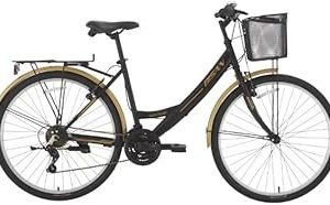 Bisan Lotus 26 Jant Şehir Bisikleti 44 Cm Unisex Çelik Kadro V-Fren 21 Vites – Mat Siyah Gold — %26 İndirim | Amazon TR Fırsatı