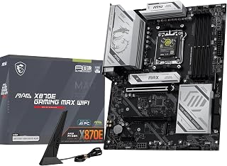 MSI MB MAG X870E GAMING MAX WIFI AM5 DDR5 8200MHZ(OC) 3x M.2 USB 40Gbps HDMI DP 5G LAN WIFI 7 RGB ATX