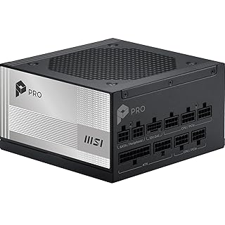 MSI PSU PRO A1000PL PCIE5 1000W 80+ PLATINIUM ATX 3.1 PCIe 5.1 12V-2x6 POWER SUPPLY